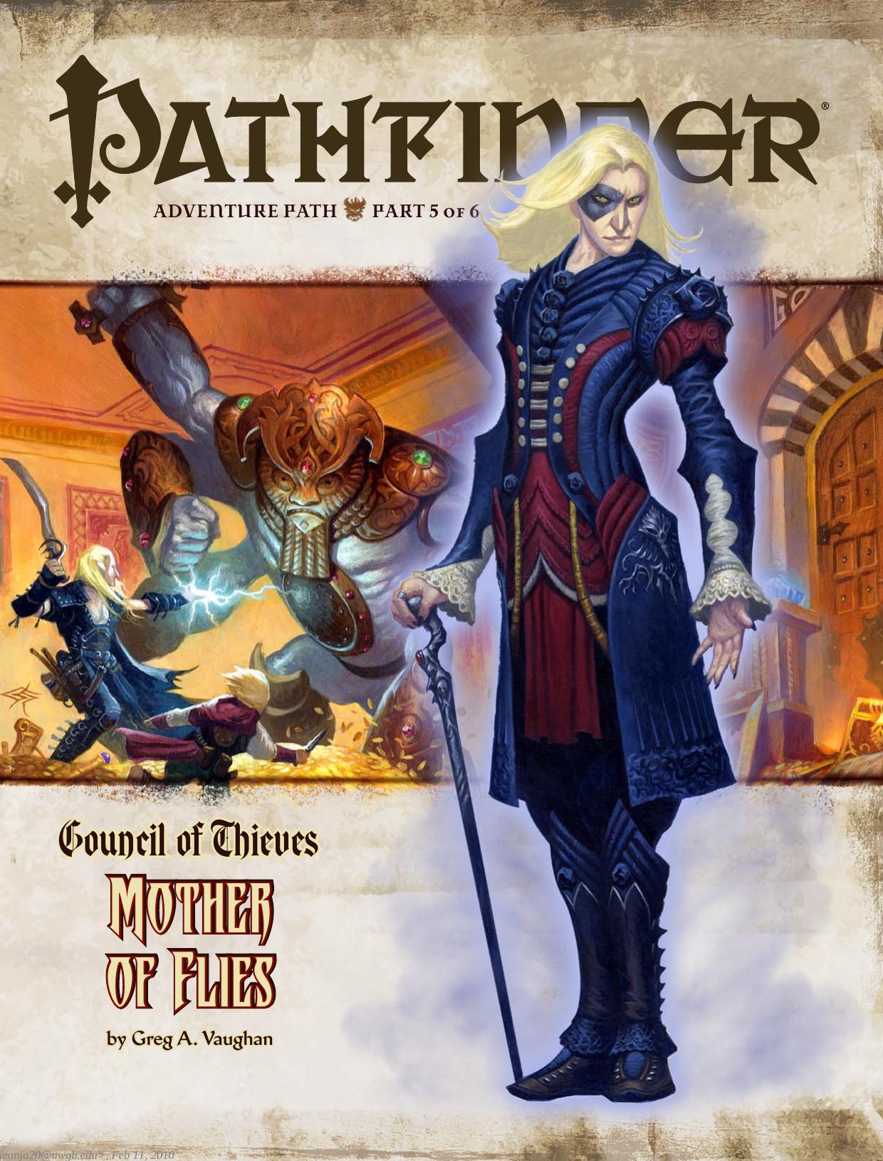 Pathfinder Adventure Path #29: Mother of Flies (Council of Thieves 5 of 6) by Greg A. Vaughan