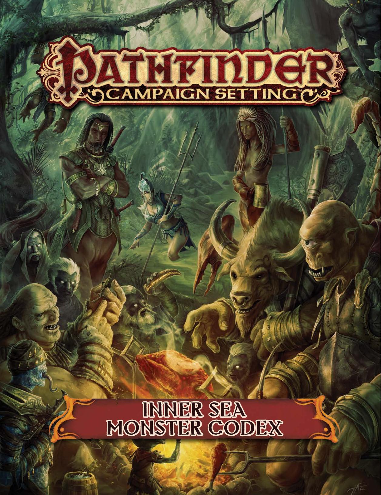 Pathfinder Campaign Setting: Inner Sea Monster Codex by Paizo Inc