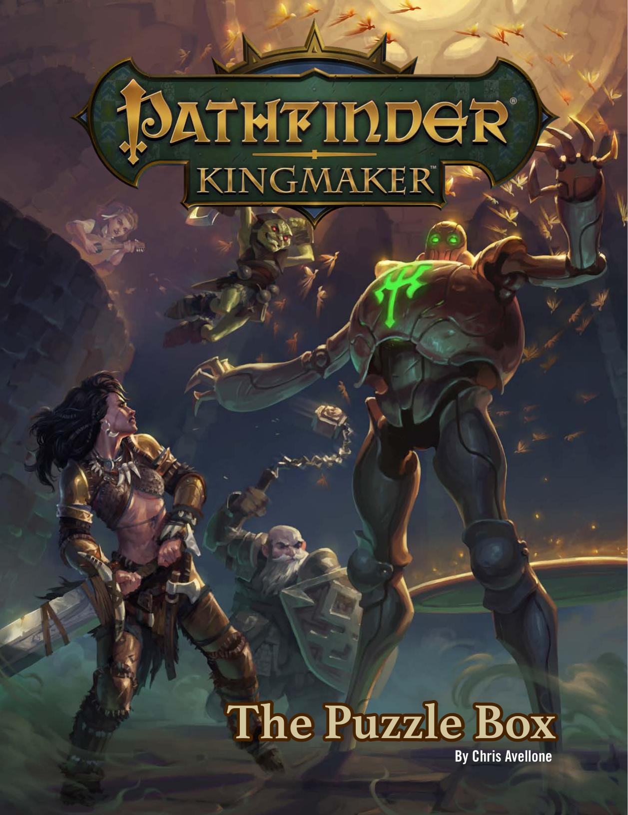 Pathfinder Chris Avellone Adventure by The Puzzle Box