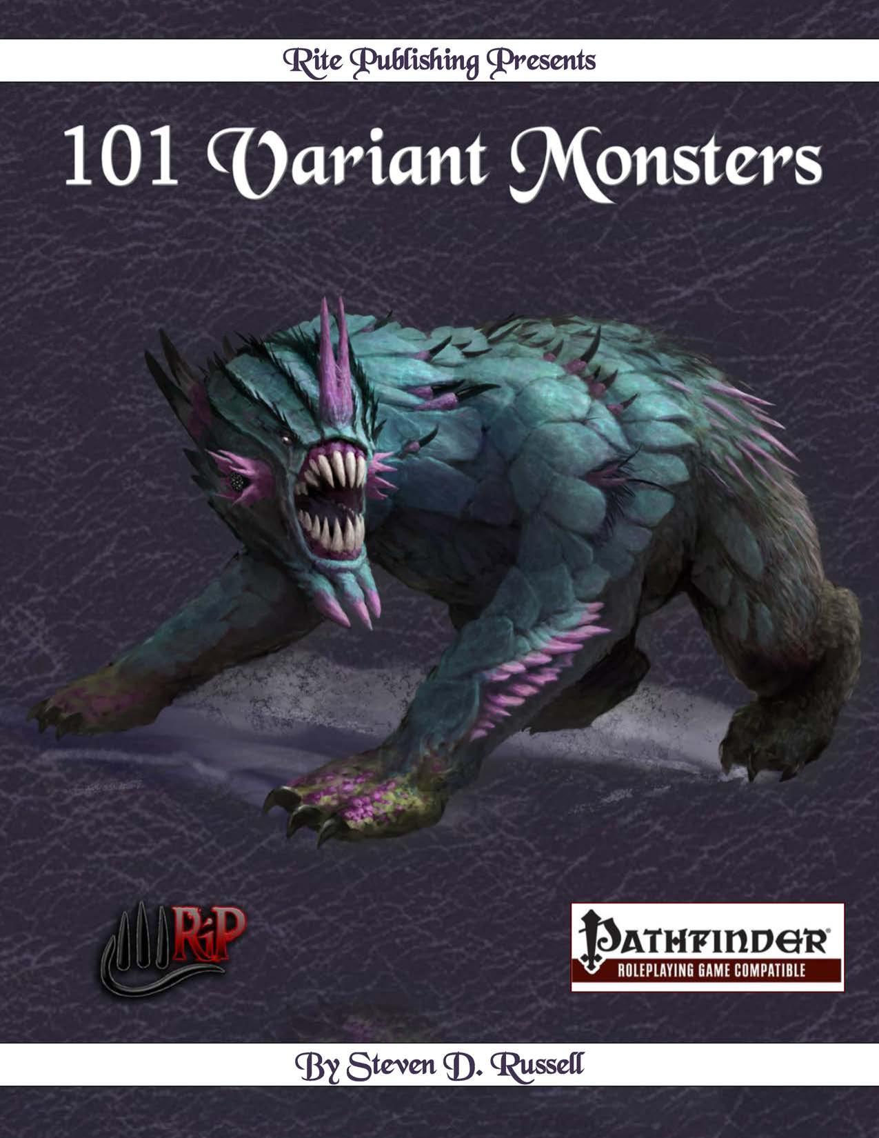 Pathfinder by 101 Variant Monsters