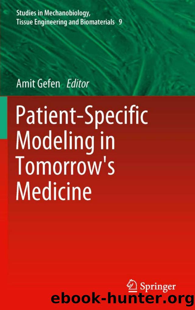 Patient-Specific Modeling in Tomorrow's Medicine (Studies in Mechanobiology, Tissue Engineering and Biomaterials, 9) by Amit Gefen
