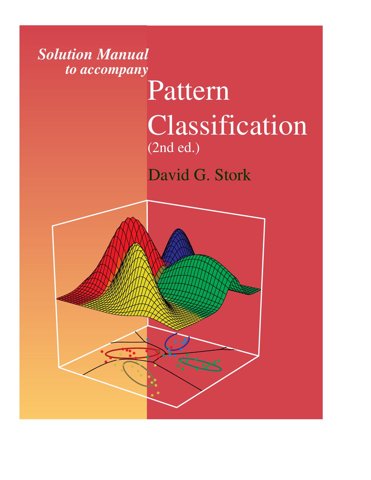Pattern Classification by David G. Stork