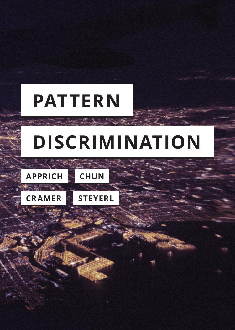 Pattern Discrimination by Clemens Apprich; Wendy Hui Kyong Chun; Florian Cramer; Hito Steyerl