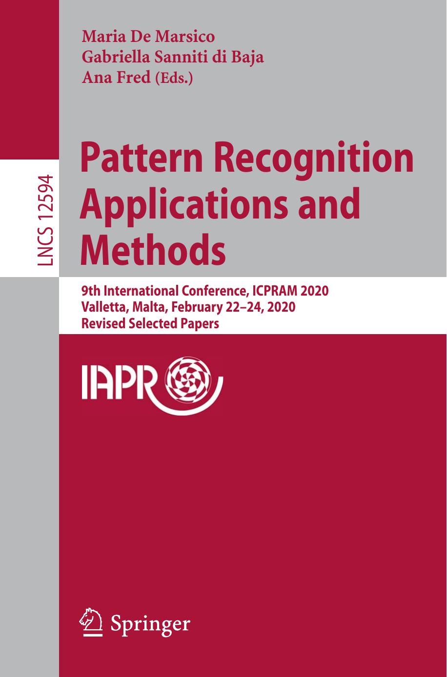 Pattern Recognition Applications and Methods by unknow