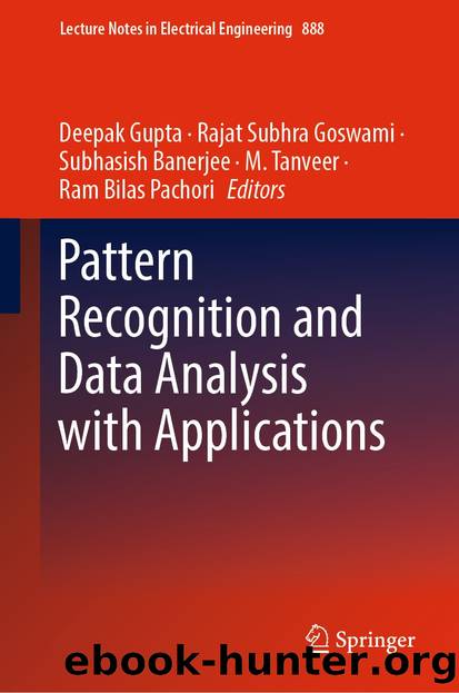 Pattern Recognition and Data Analysis with Applications by Unknown