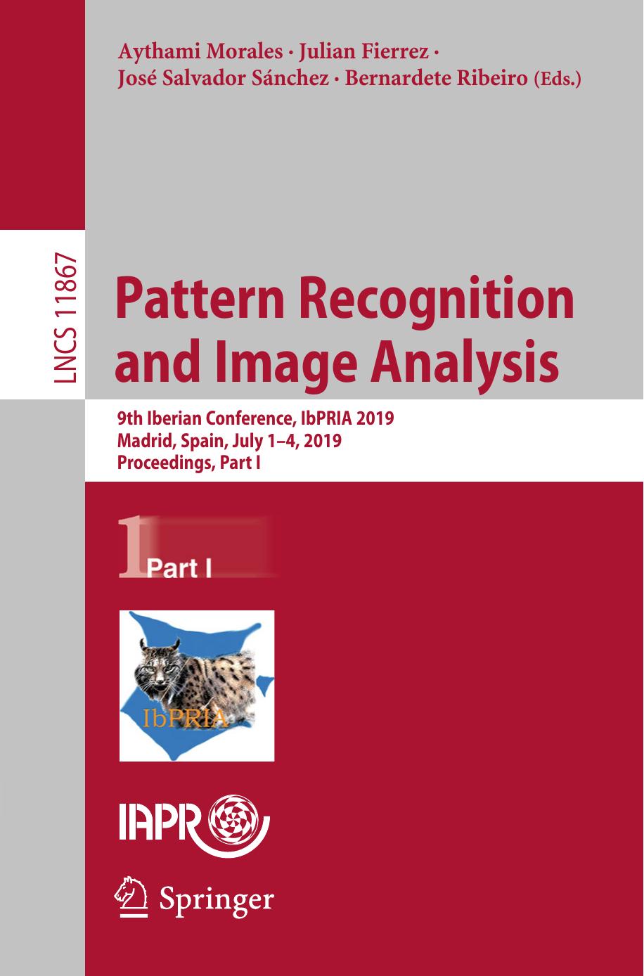 Pattern Recognition and Image Analysis by unknow