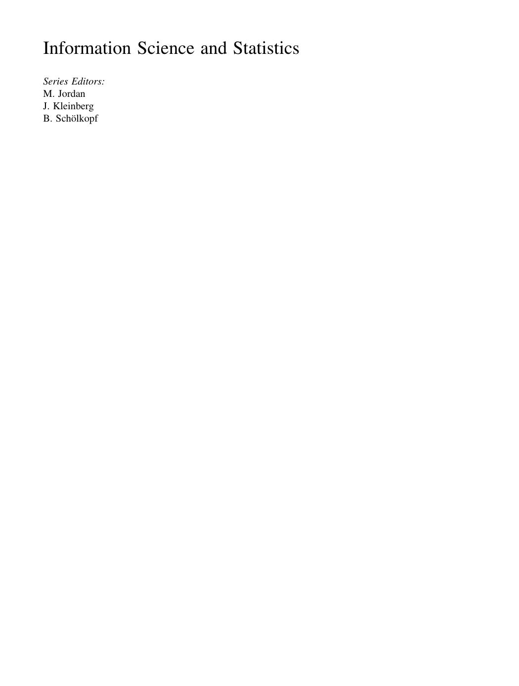 Pattern Recognition and Machine Learning by Christopher M. Bishop