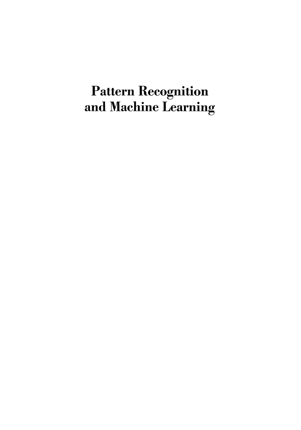 Pattern Recognition and Machine Learning: Proceedings of the JapanâU.S. Seminar on the Learning Process in Control Systems, held in Nagoya, Japan August 18â20, 1970 by Kokichi Tanaka (auth.) K. S. Fu (eds.)