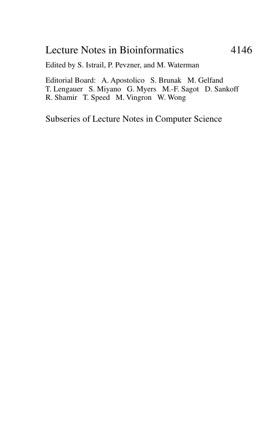 Pattern Recognition in Bioinformatics: International Workshop, PRIB 2006, Hong Kong, China, August 20, 2006. Proceedings by J. C. Rajapakse L. Wong R. Acharya (auth.) Jagath C. Rajapakse Limsoon Wong Raj Acharya (eds.)