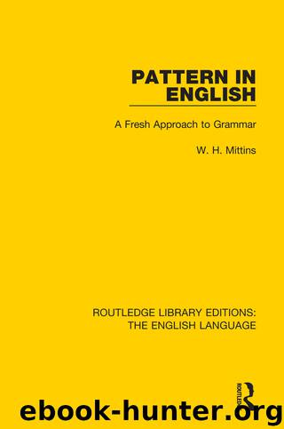 Pattern in English by Mittins William Henry