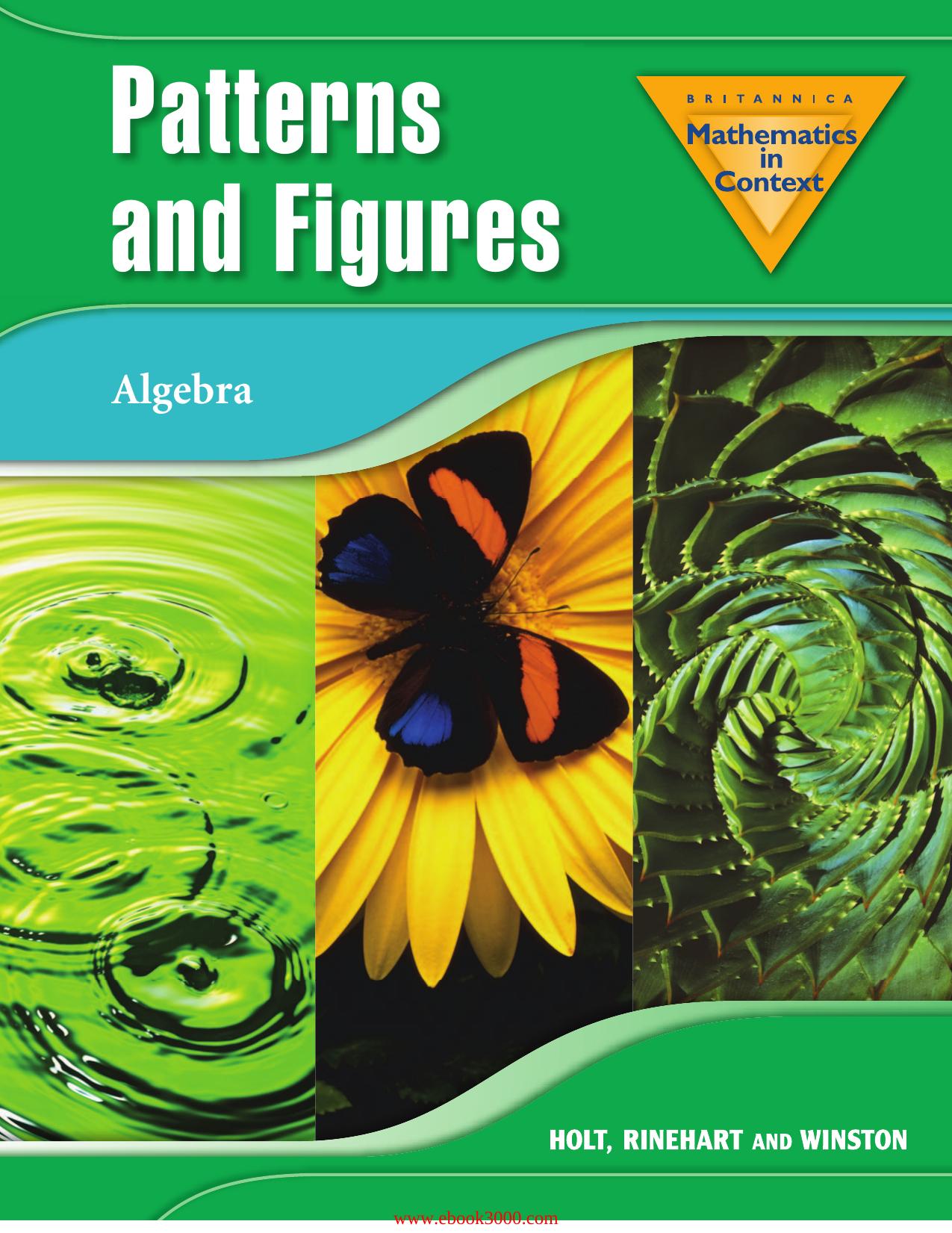 Patterns and Figures: Algebra by Unknow