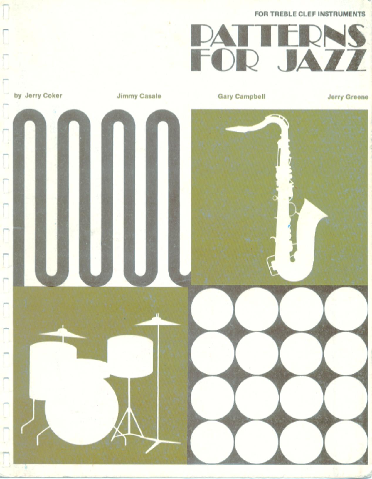 Patterns for jazz : [for treble clef instruments] by Coker Jerry