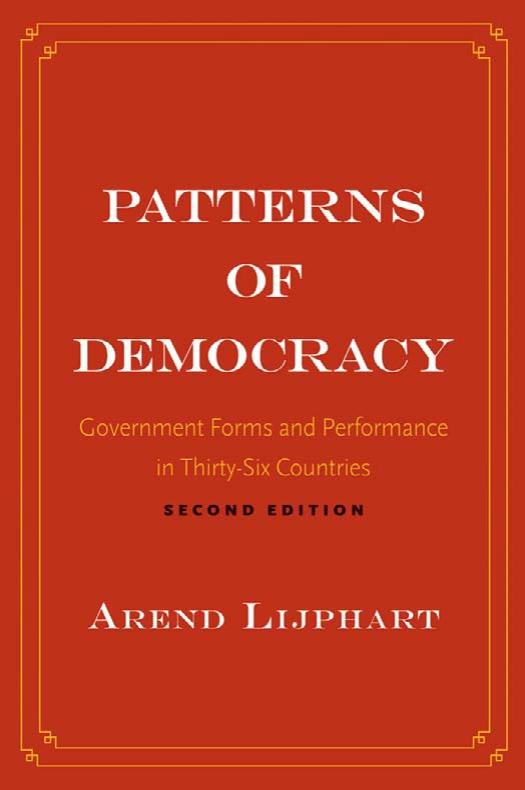 Patterns of Democracy: Government Forms and Performance in Thirty-six Countries (2nd edition) by Unknow