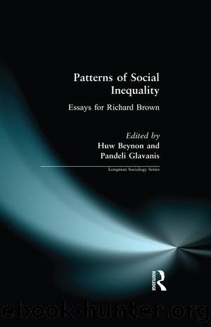 Patterns of Social Inequality by Huw Beynon Pandeli Glavanis