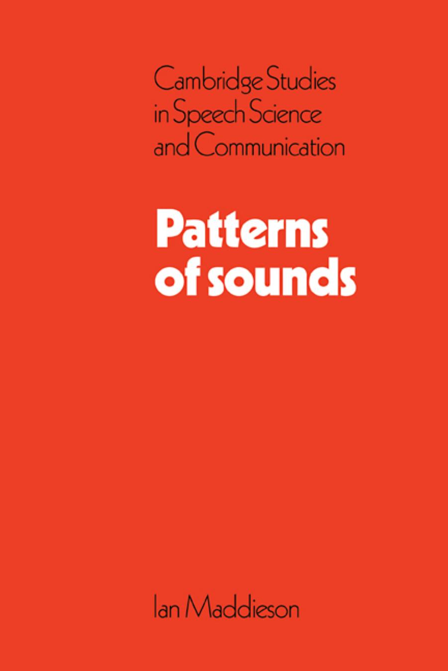 Patterns of Sounds by Ian Maddieson