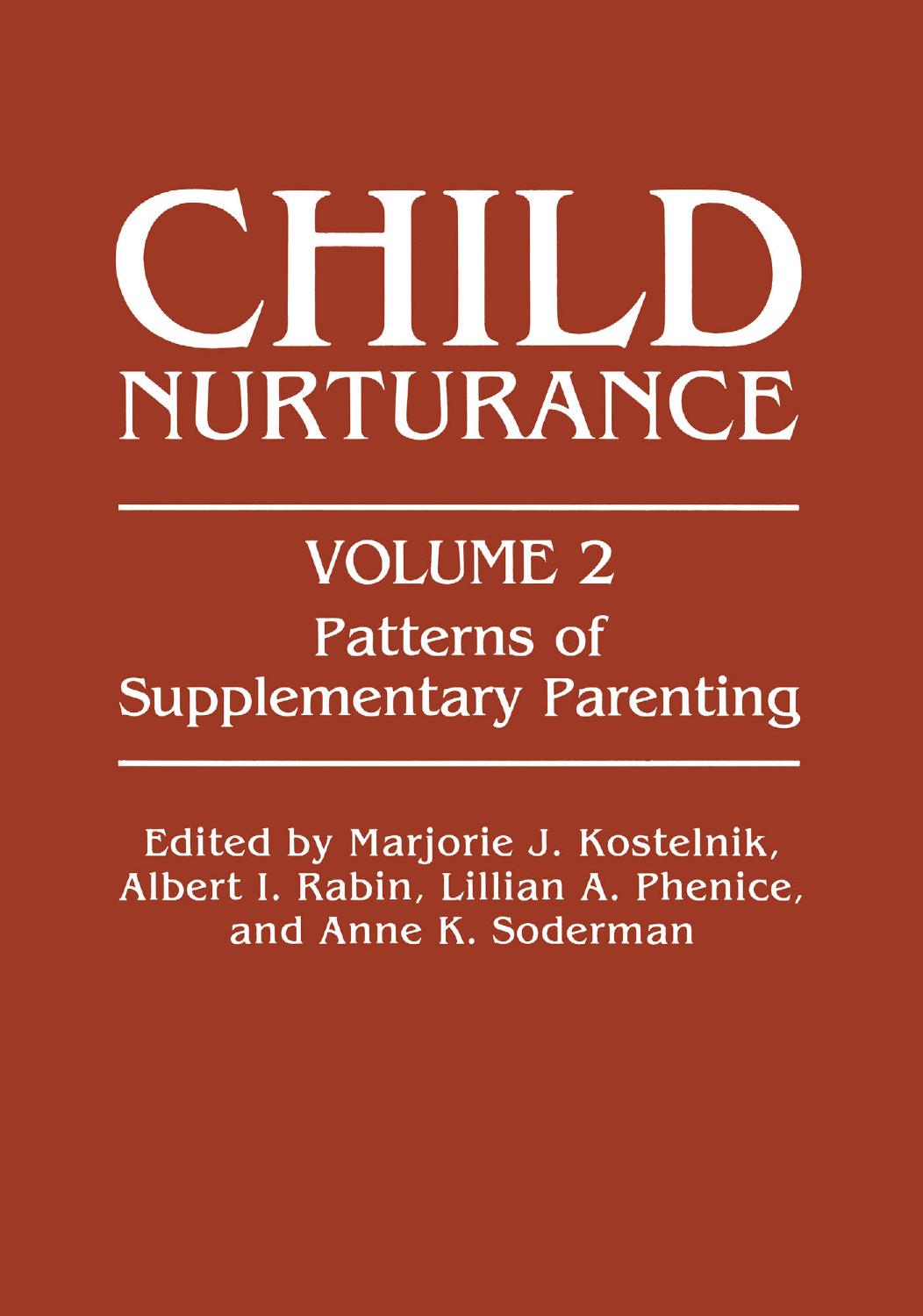 Patterns of Supplementary Parenting by unknow