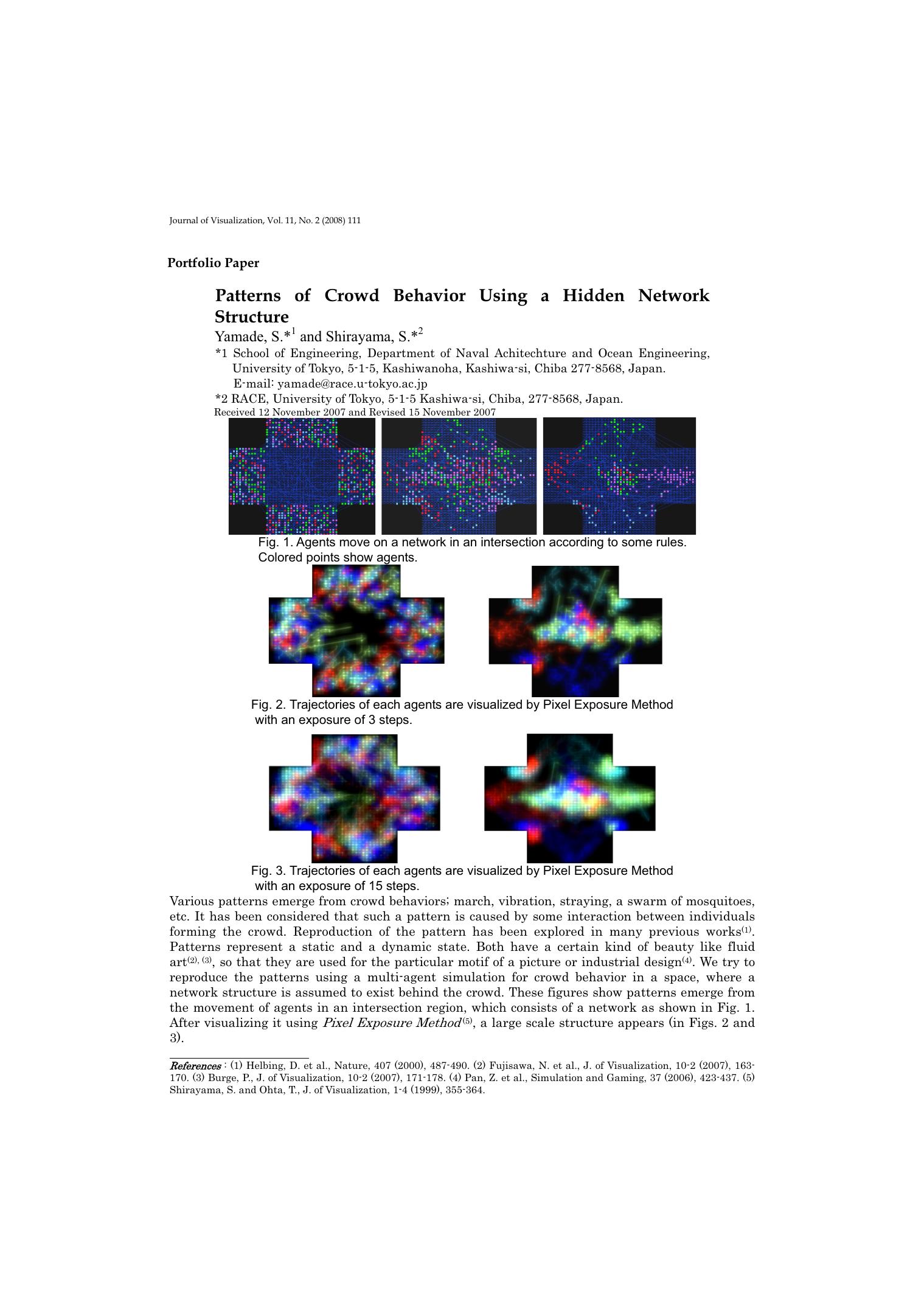 Patterns of crowd behavior using a hidden network structure by Unknown