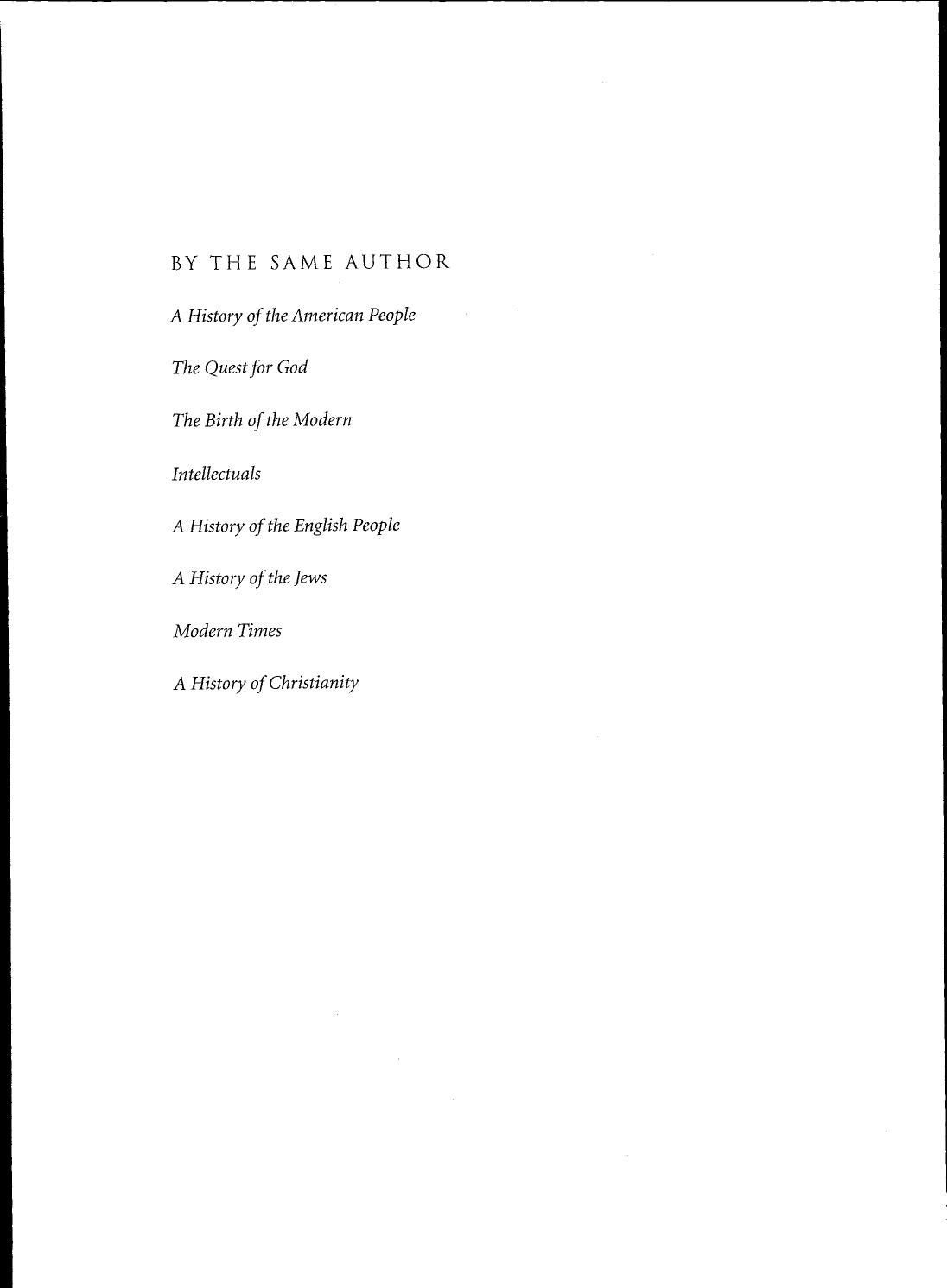 Paul Johnson by Art; A New History