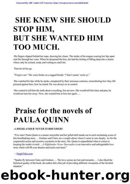 Paula Quinn - Children Of The Mist - 1 by Ravished by a Highlander