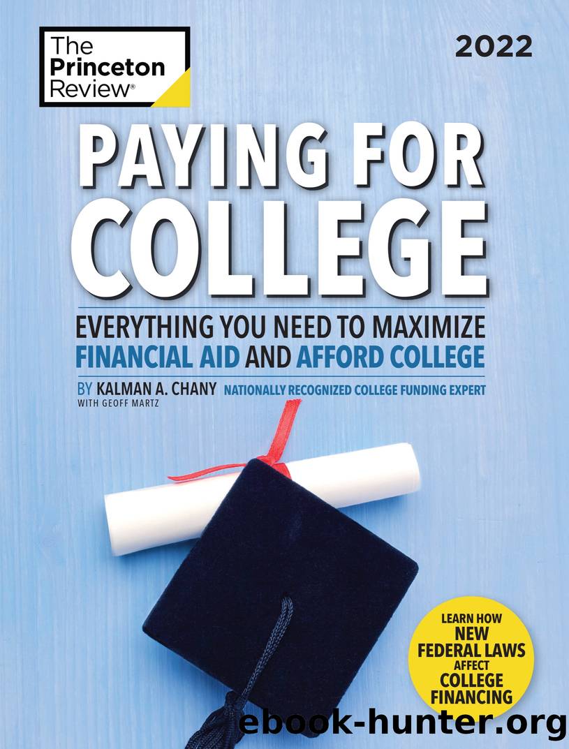 Paying for College, 2022 by The Princeton Review & Kalman Chany