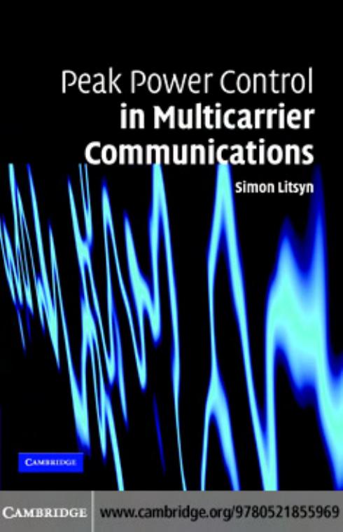 Peak Power Control in Multicarrier Communications by Simon Litsyn