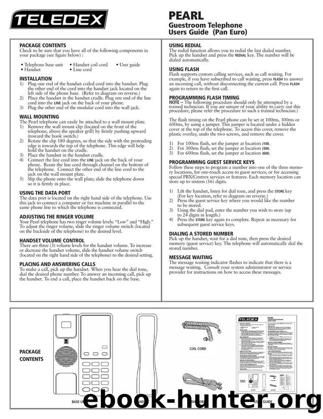 Pearl by Pan Euro User Guide