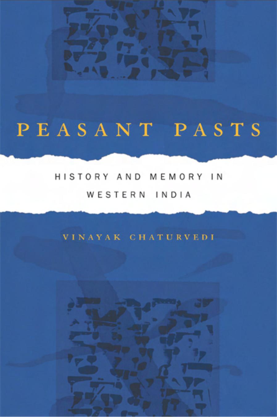 Peasant Pasts: History and Memory in Western India by Vinayak Chaturvedi