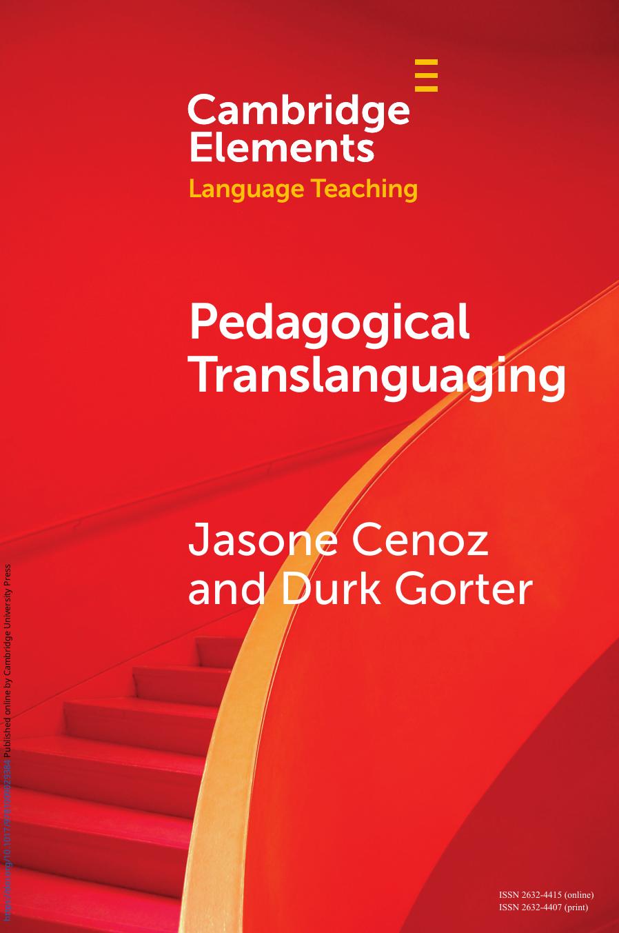 Pedagogical Translanguaging by Jasone Cenoz; Durk Gorter