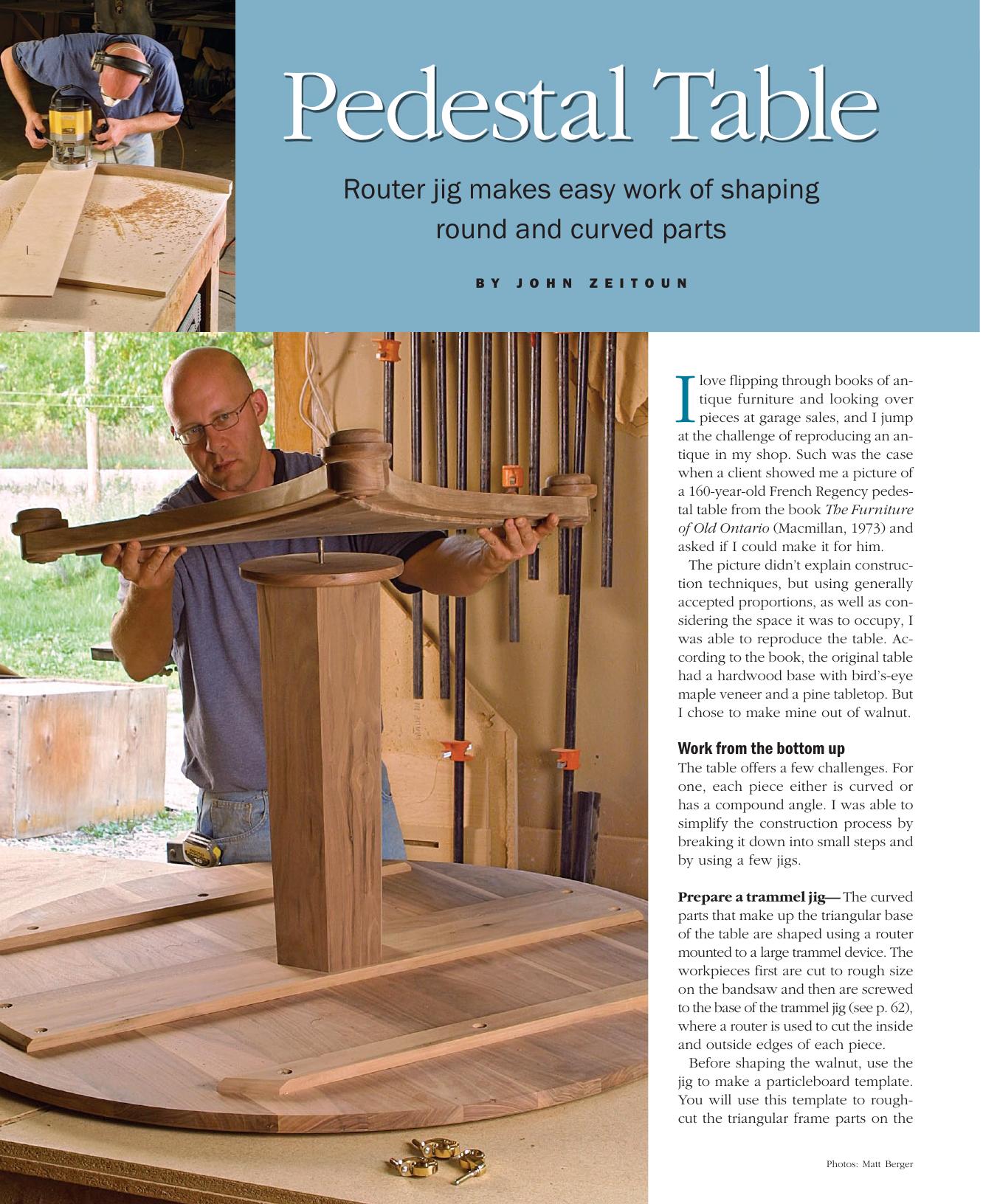 Pedestal Table by John Zeitoun