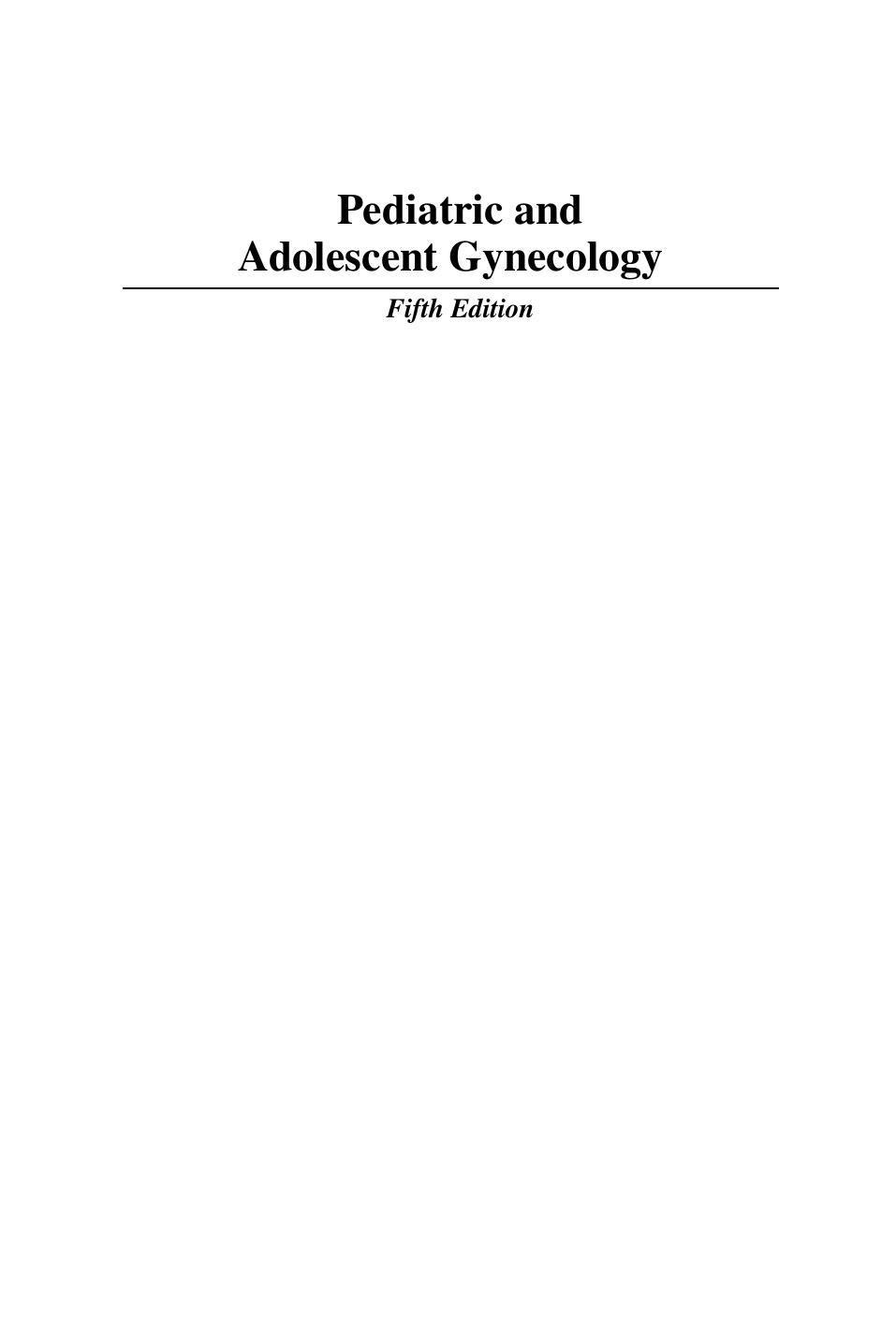 Pediatric and adolescent gynecology by Emans S. Jean Herriot; Goldstein Donald Peter; Laufer Marc R