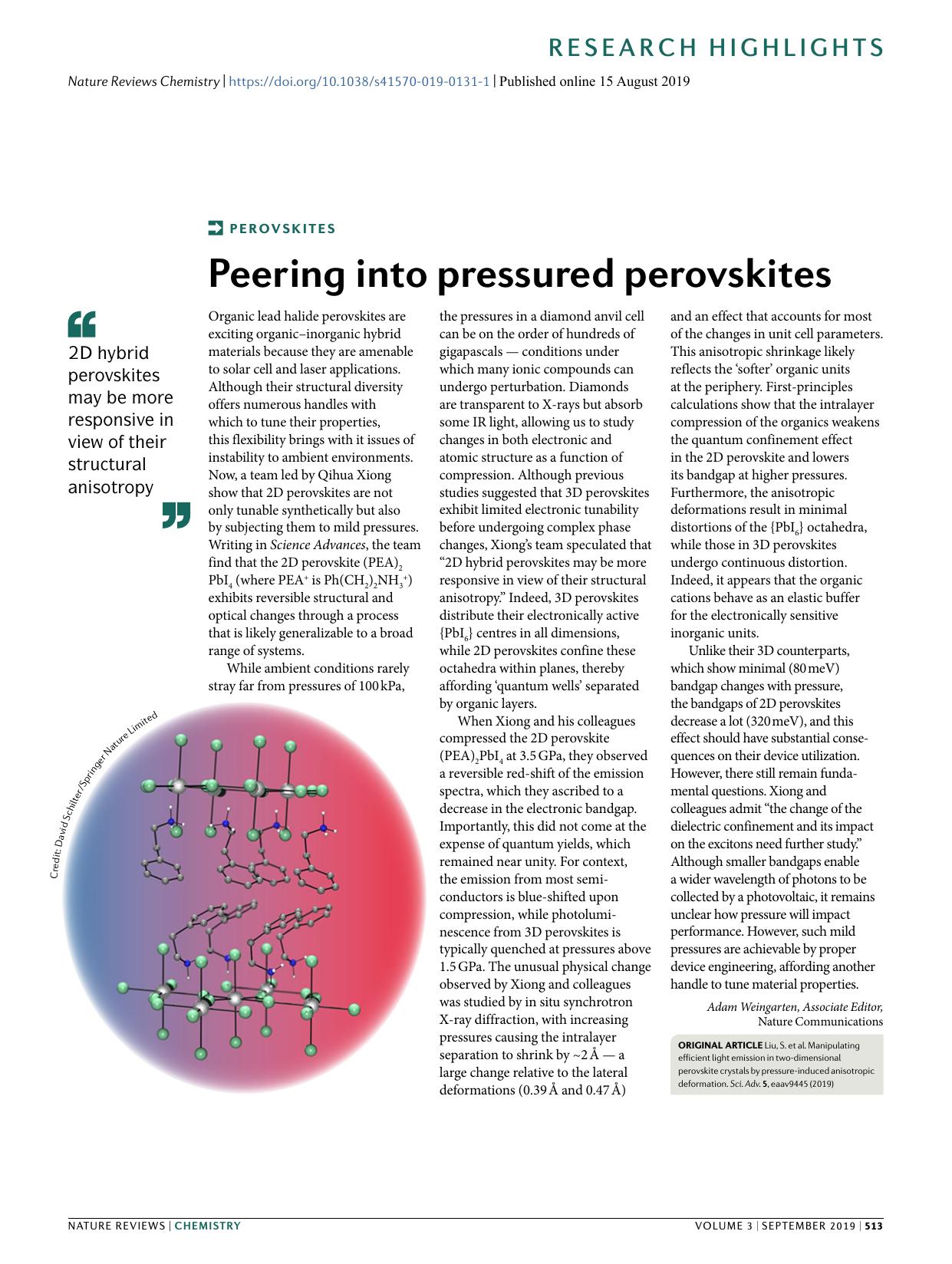 Peering into pressured perovskites by Adam Weingarten