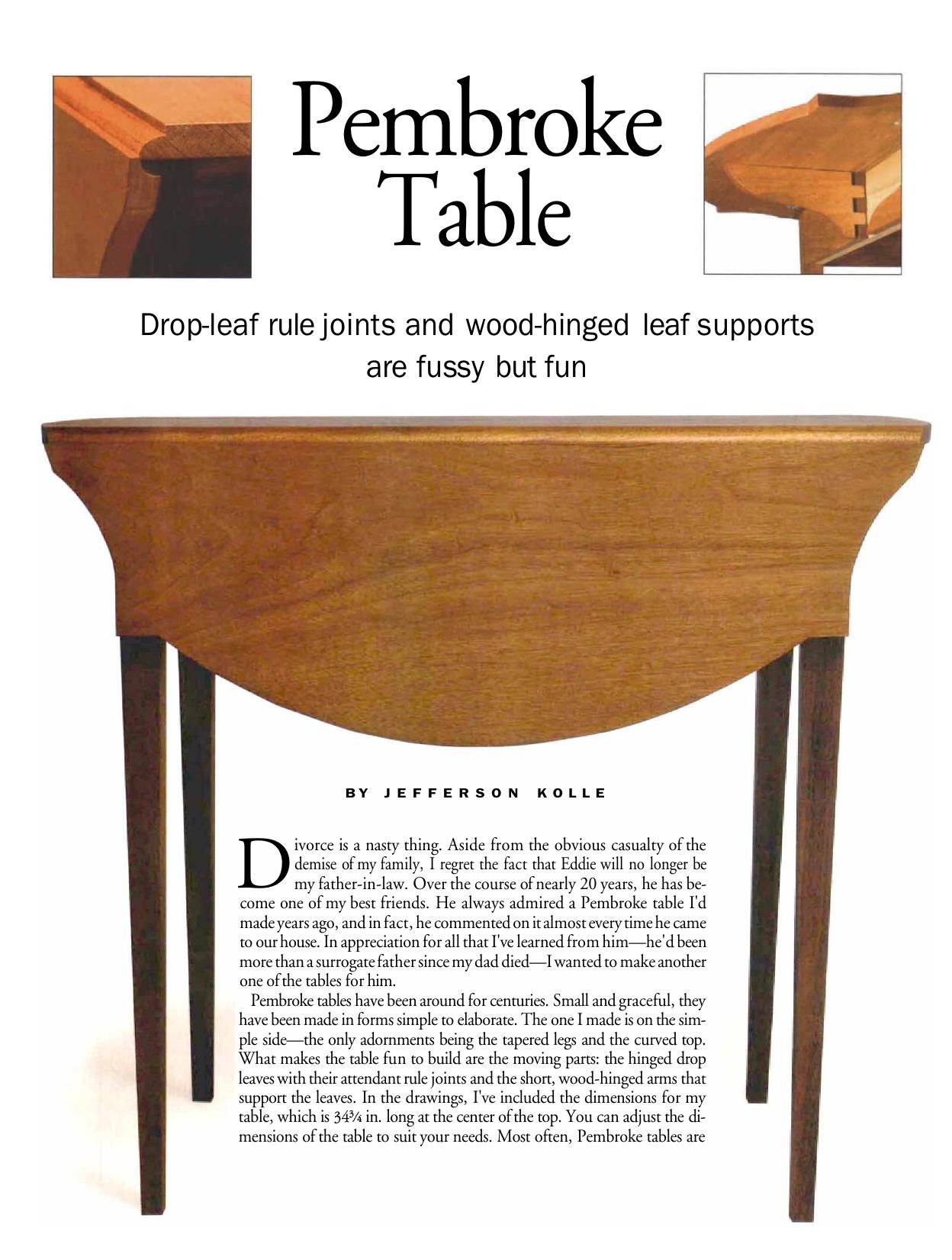 Pembroke Table by Jefferson Kolle