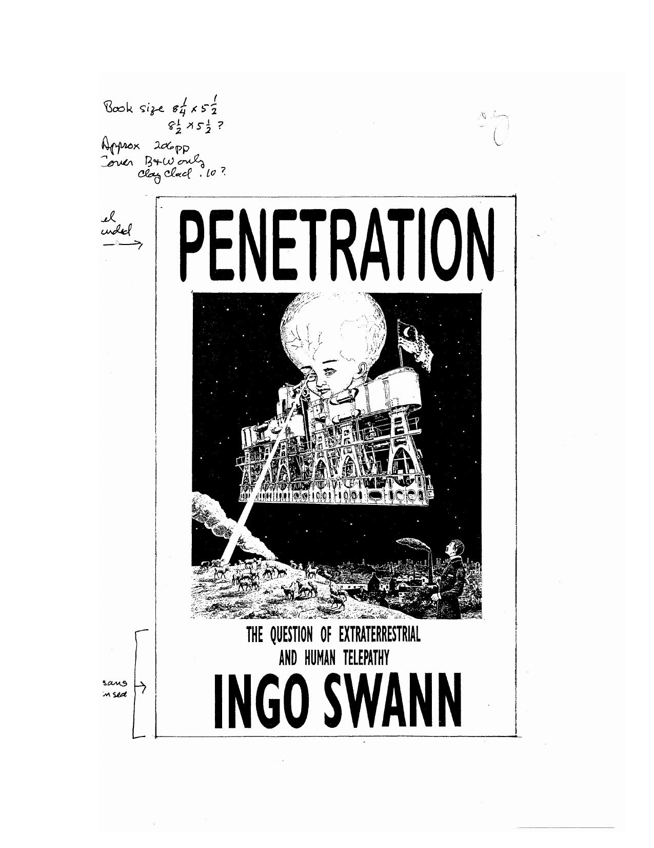 Penetration: The Question of Extraterrestrial and Human Telepathy by Ingo Swann