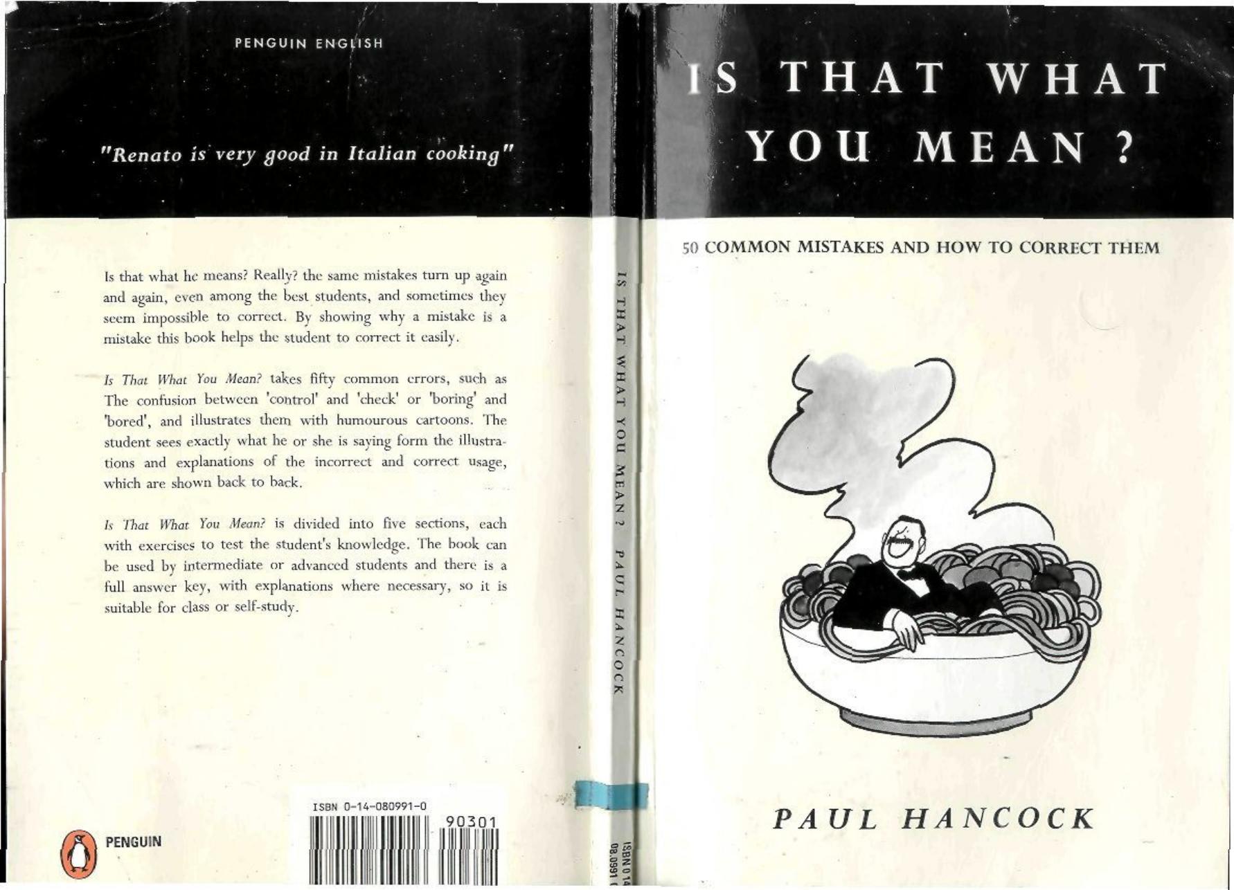 Penguin Books Is That What You Mean 1 by Unknown