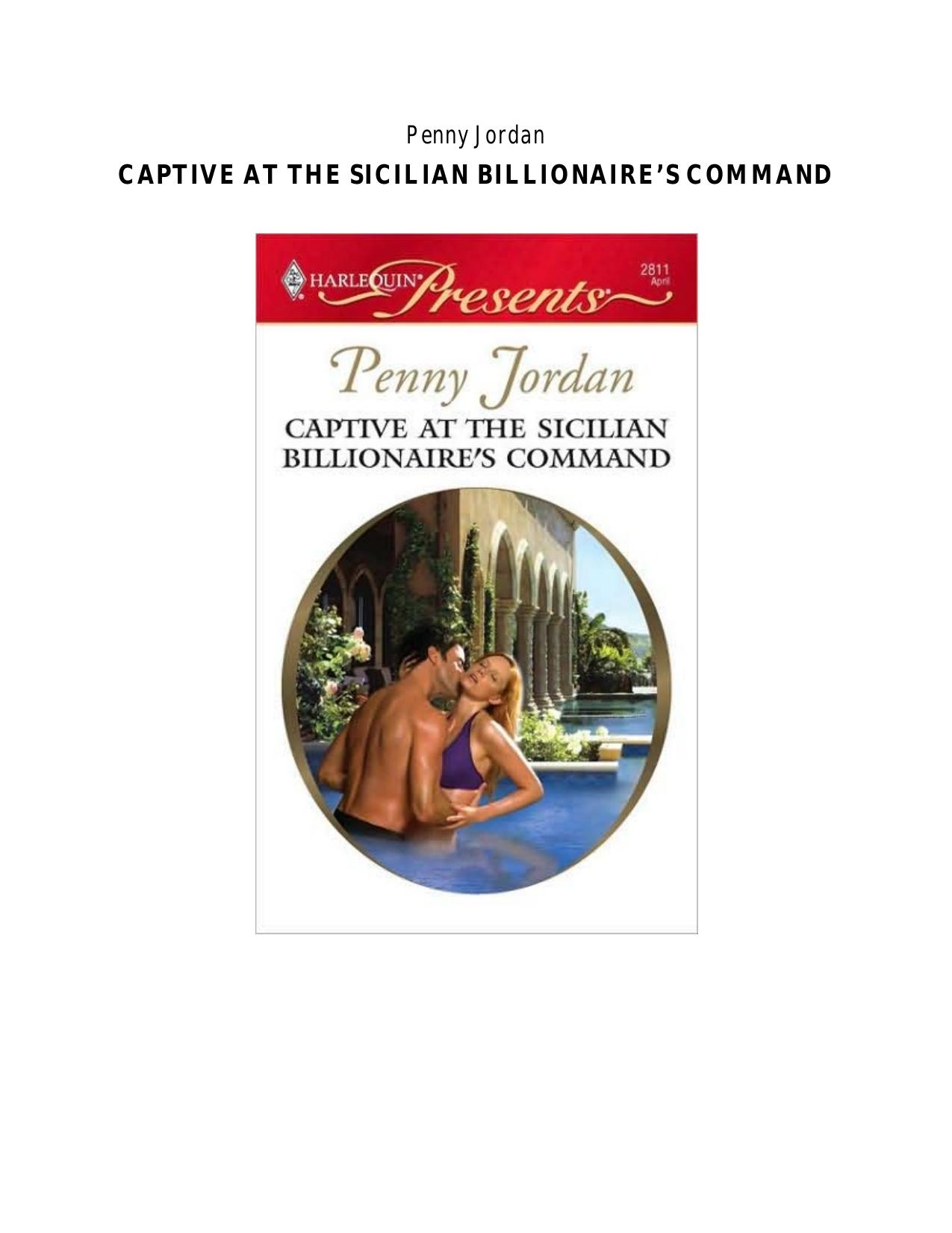 Penny Jordan by Captive at the Sicilian Billionaire's Command