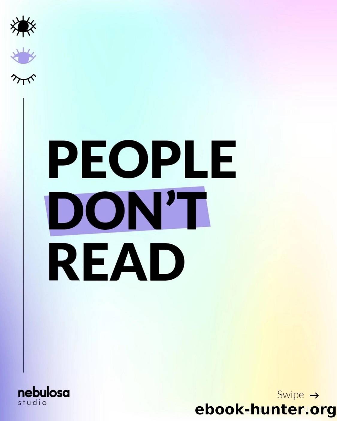 People Don't Read by Unknown