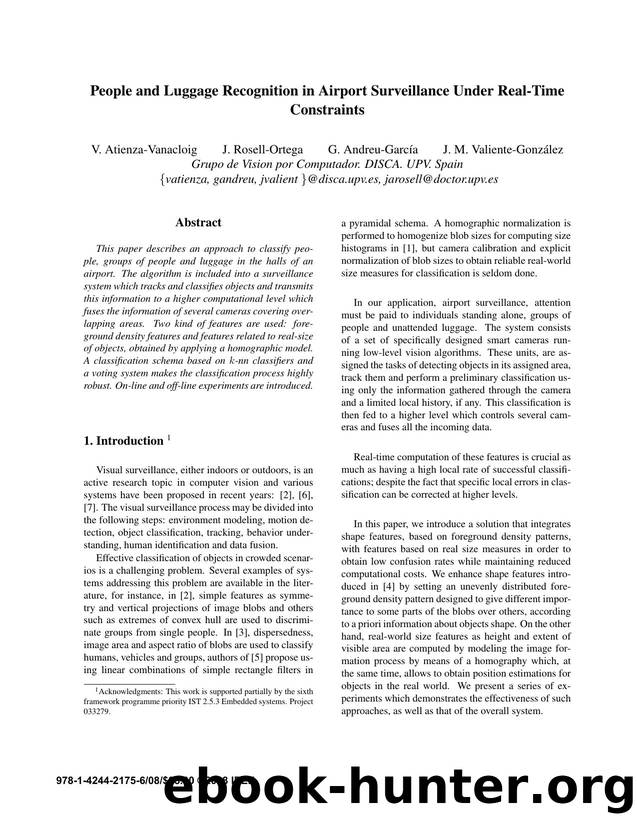 People and Luggage Recognition in Airport Surveillance Under Real-Time Constraints by 