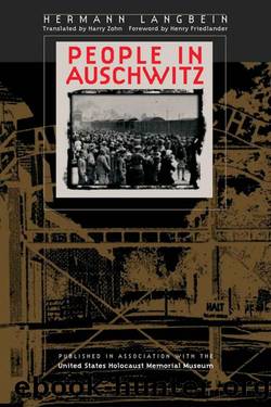 People in Auschwitz (Published in Association with the United States Holocaust Me) by Hermann Langbein