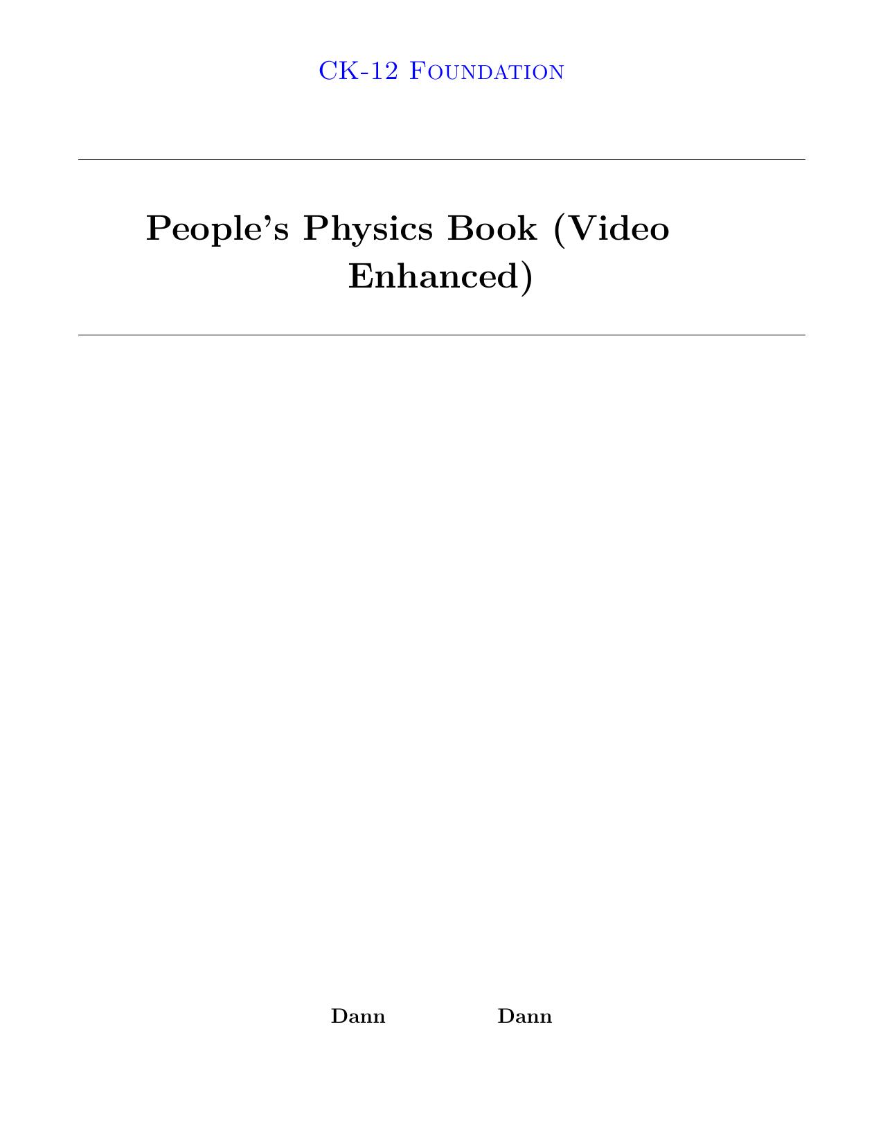 People s Physics Book Video Enhanced by Unknown