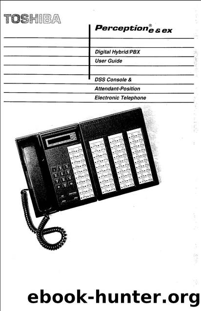 Perception E & EX DSS & Attend Con User's Guide by EZ Manuals