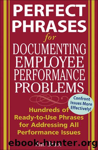 Perfect Phrases for Documenting Employee Performance Problems by Anne Bruce