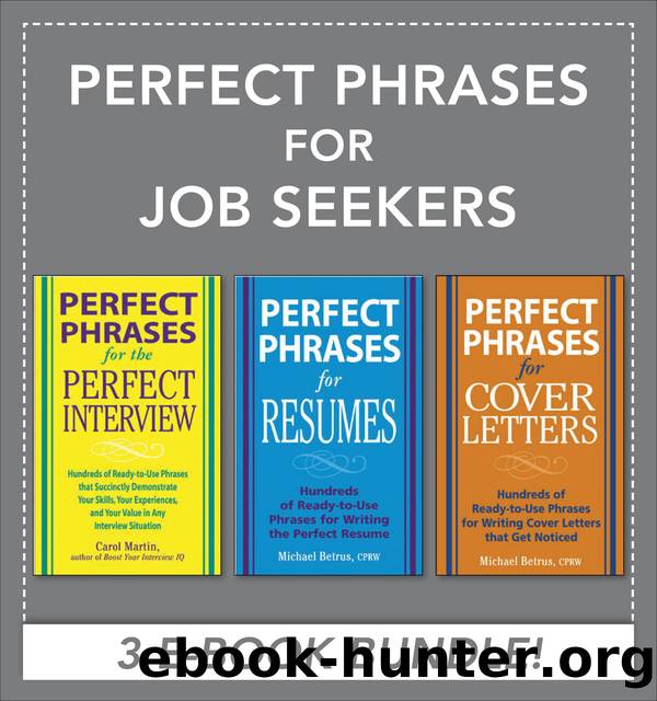 Perfect Phrases for Job Seekers by Michael Betrus