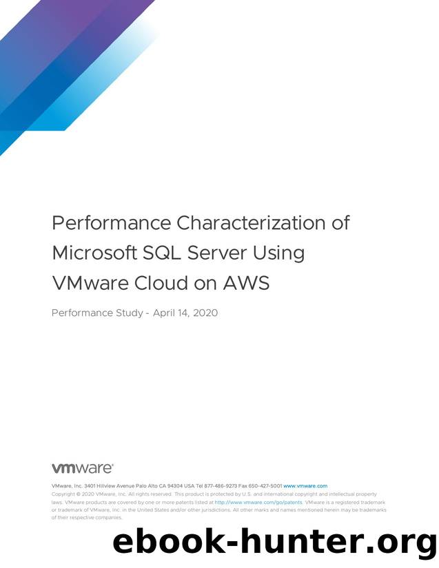 Performance Characterization of Microsoft SQL Server Using VMware Cloud on AWS by VMware