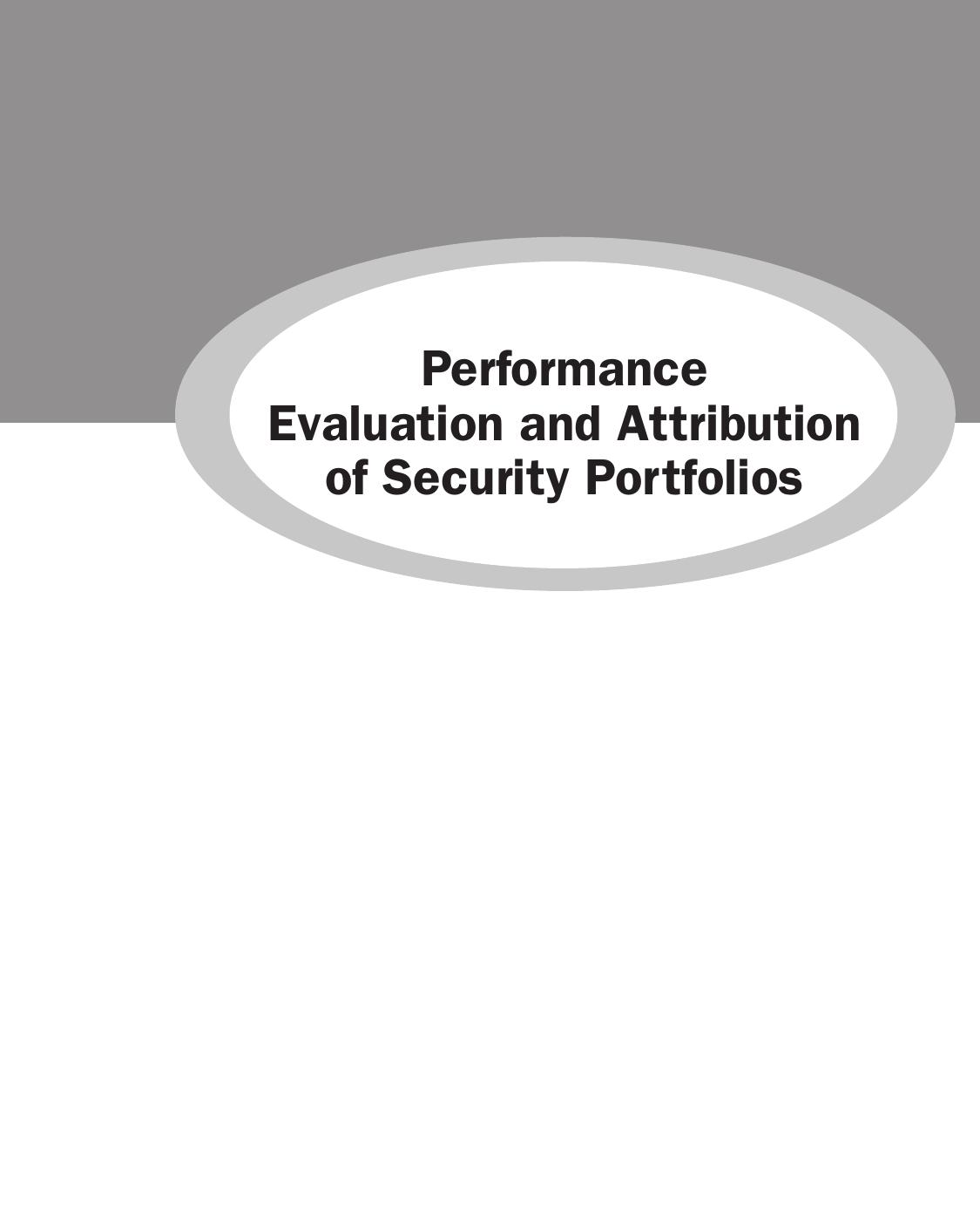Performance Evaluation and Attribution of Security Portfolios by Unknow