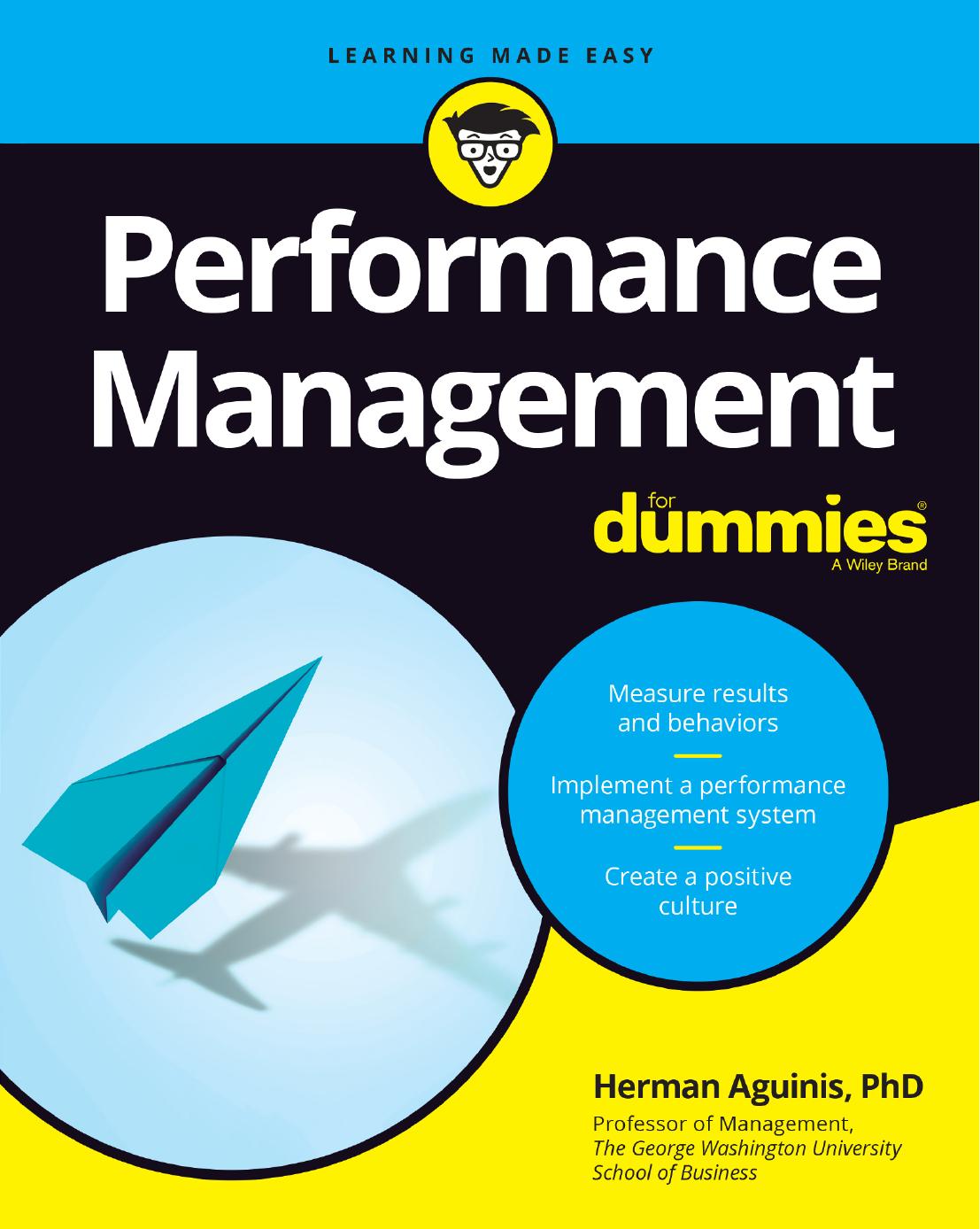 Performance Management for Dummies by Herman Aguinis