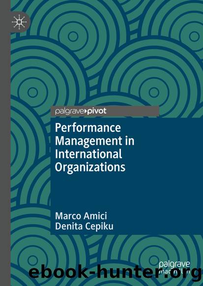 Performance Management in International Organizations by Marco Amici & Denita Cepiku