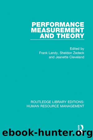 Performance Measurement and Theory by unknow