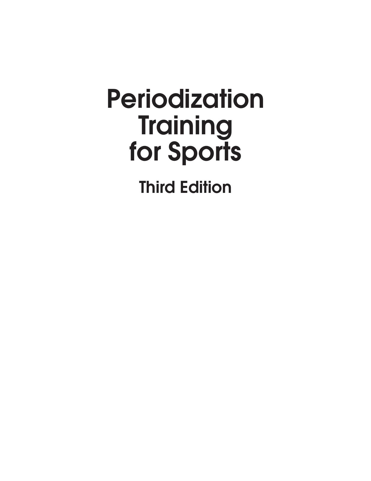 Periodization Training for Sports by Tudor Bompa