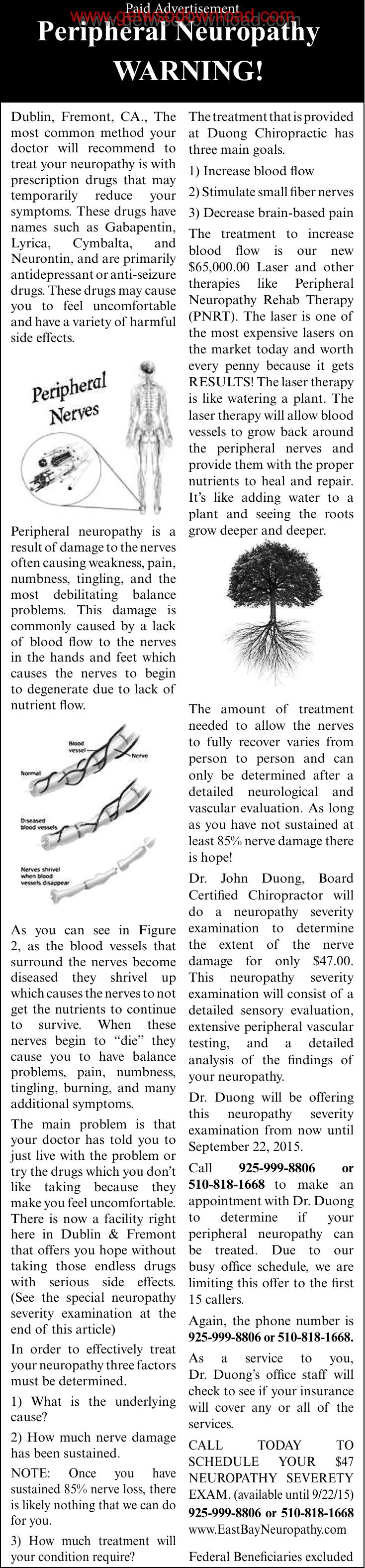 Peripheral Neuropathy Warning by Unknown