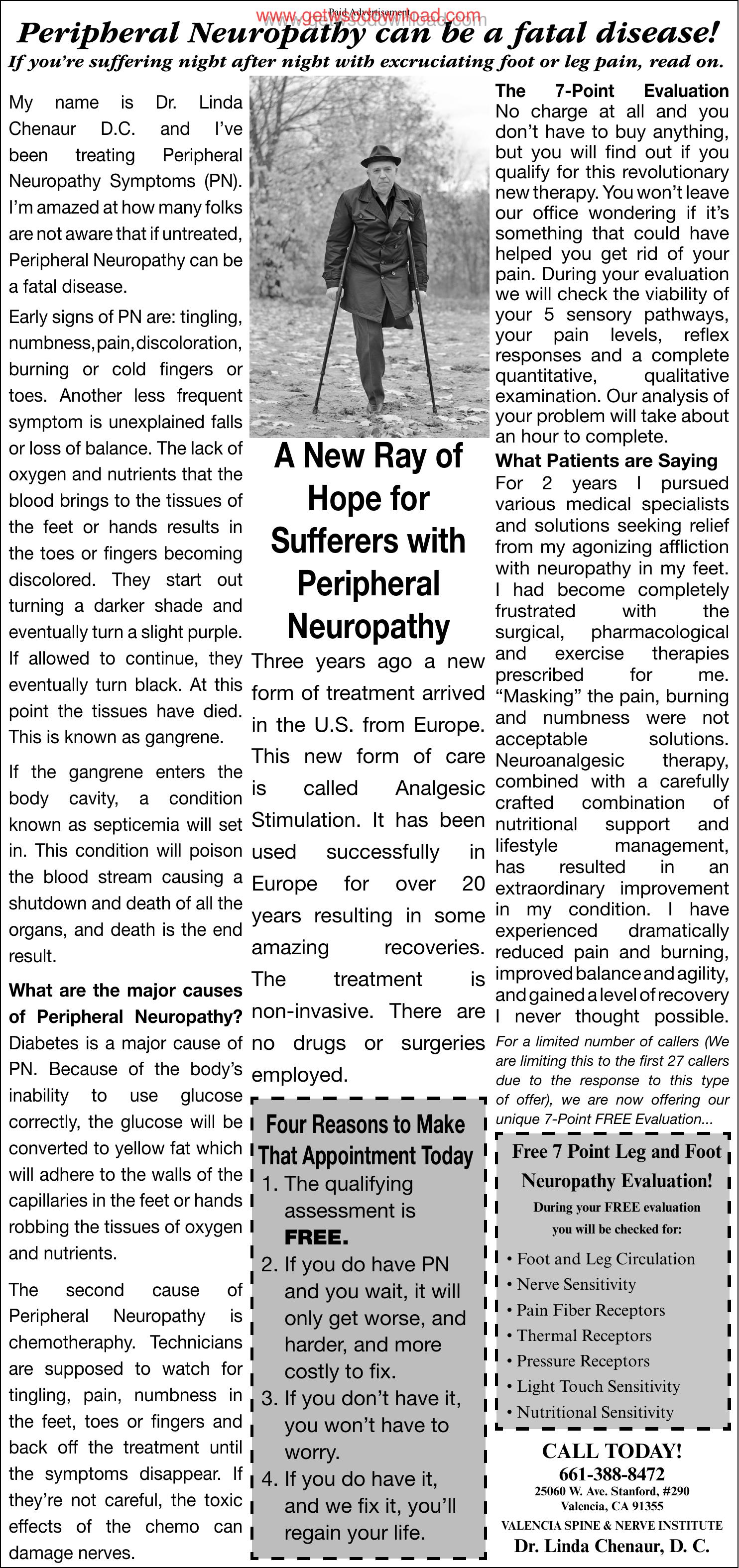 Peripheral Neuropathy can be a fatal disease by Unknown